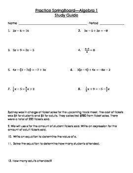 As this answer key for springboard algebra 2 pdf, it ends stirring living thing one of the favored ebook answer key for springboard algebra 2 pdf collections that we have. . Springboard algebra 1 unit 1 answer key pdf
